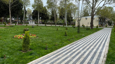 Tovuz şəhəri ərazisində yerləşən  parklarda yenidənqurma işləri aparılır