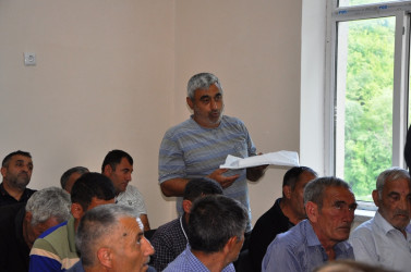 RİH başçısı Ağbulaq kənd sakinləri ilə səyyar qəbul-görüş keçirib