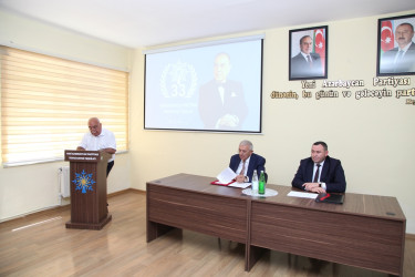 Tovuzda Yeni Azərbaycan Partiyası Tovuz rayon təşkilatının yaradılmasının 33 illiyi qeyd olunub