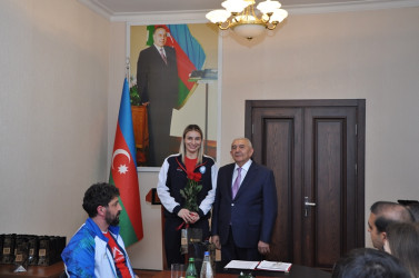 Tovuzda qadınlardan ibarət “Turan” voleybol klubunun Azərbaycan çempionluğu münasibətilə qarşılanma mərasimi keçirilib