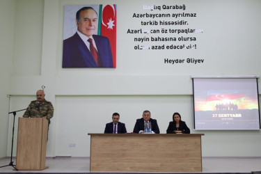 Tovuzda “27 Sentyabr – Anım Günü”nə həsr olunmuş tədbir keçirilib