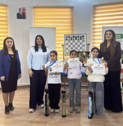 Tovuzda şahmatçı qızlar arasında Rapit Turniri keçirilib