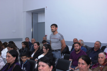Tovuz Rayon İcra Hakimiyyətinin başçısı Aşağı Öysüzlü  kəndində səyyar qəbul keçirib