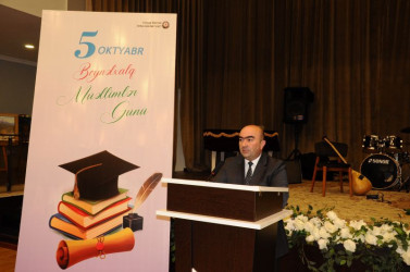 Tovuzda 5 Oktyabr – Beynəlxalq Müəllimlər Günü təntənə ilə qeyd olunub
