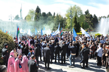 Tovuzda qadınlardan ibarət “Turan” voleybol klubunun Azərbaycan çempionluğu münasibətilə qarşılanma mərasimi keçirilib