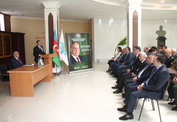 Tovuzda Ulu Öndər Heydər Əliyevin anadan olmasının 102-ci ildönümü ilə bağlı elmi-praktiki konfrans keçirilib