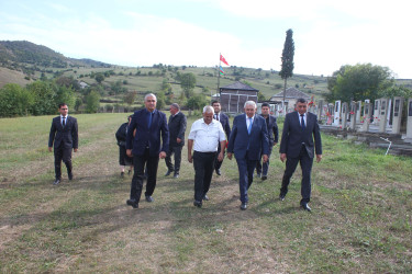 Tovuz RİH başçısı dağ kəndlərindəki Vətən müharibəsi şəhidlərinin məzarlarını ziyarət edib