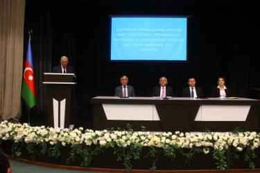 Tovuzda Azərbaycan Respublikasının Prezidenti cənab İlham Əliyevin Yeni Azərbaycan Partiyasının VIII Qurultayındakı nitqindən irəli gələn vəzifələrə dair müşavirə keçirilib.