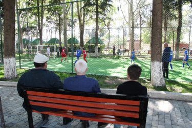 Tovuz şəhərində yeni mini məhəllə futbol meydançaları istifadəyə verilib