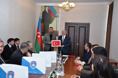 Türkiyəli idman mütəxəssislərindən ibarət nümayəndə heyəti Tovuzda olub