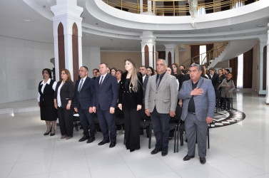 Tovuzda Heydər Əliyevin anadan olmasının 103-cü ildönümünə həsr olunmuş silsilə tədbirlər davam etdirilir.