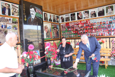 Tovuz RİH başçısı dağ kəndlərindəki Vətən müharibəsi şəhidlərinin məzarlarını ziyarət edib