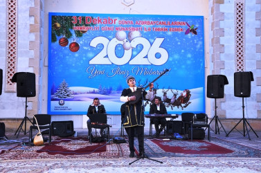 Tovuzda 31 dekabr - Dünya Azərbaycanlılarının Həmrəyliyi günü və Yeni il münasibətilə bayram konserti keçirilib.  