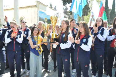 Tovuzda qadınlardan ibarət “Turan” voleybol klubunun Azərbaycan çempionluğu münasibətilə qarşılanma mərasimi keçirilib