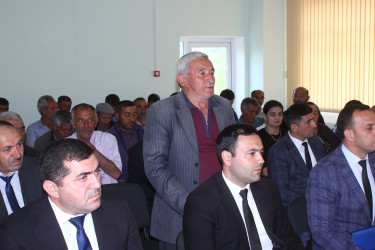 Tovuz Rayon İcra Hakimiyyətinin başçısı Həsənli kəndində səyyar qəbul keçirib