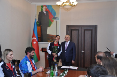 Tovuzda qadınlardan ibarət “Turan” voleybol klubunun Azərbaycan çempionluğu münasibətilə qarşılanma mərasimi keçirilib