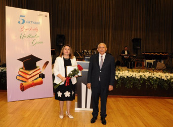 Tovuzda 5 Oktyabr – Beynəlxalq Müəllimlər Günü təntənə ilə qeyd olunub