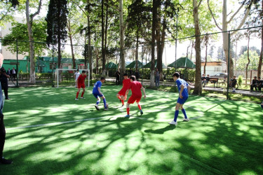 Tovuz şəhərində yeni mini məhəllə futbol meydançaları istifadəyə verilib