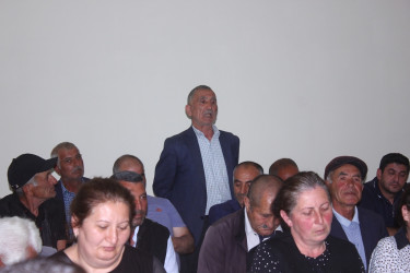 RİH başçısı Çeşməli  kəndində səyyar qəbul keçirib