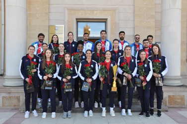 Tovuzda qadınlardan ibarət “Turan” voleybol klubunun Azərbaycan çempionluğu münasibətilə qarşılanma mərasimi keçirilib